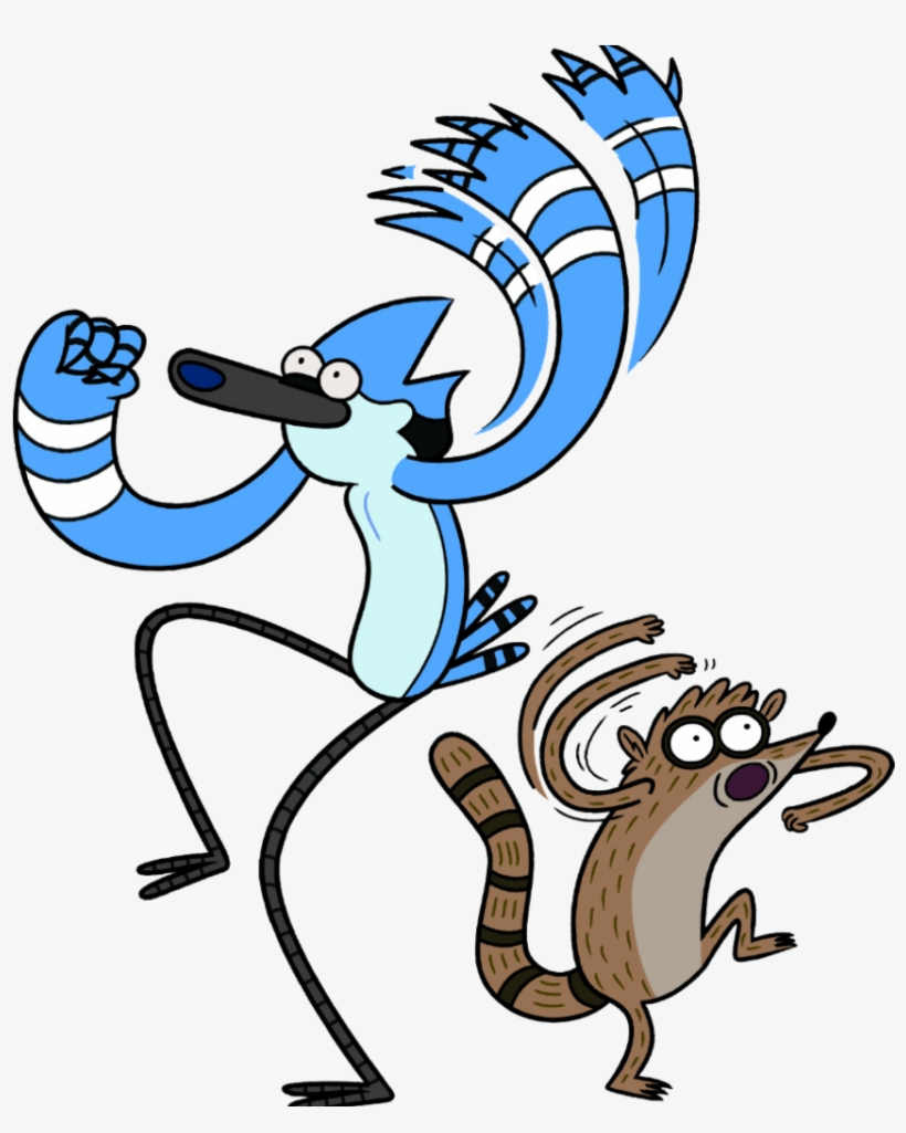 Mordecai Sticker - Regular Show Mordecai And Rigby, transparent png #8243121