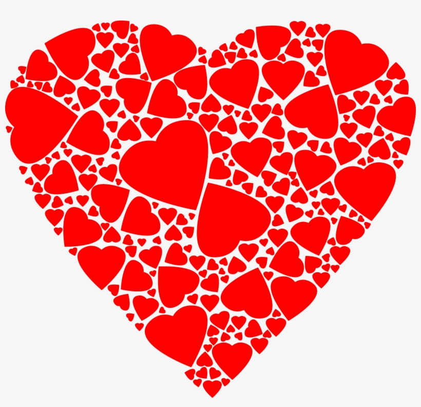 Red Hearts Within A Heart Png Image - Red Heart Designs, transparent png #8243518