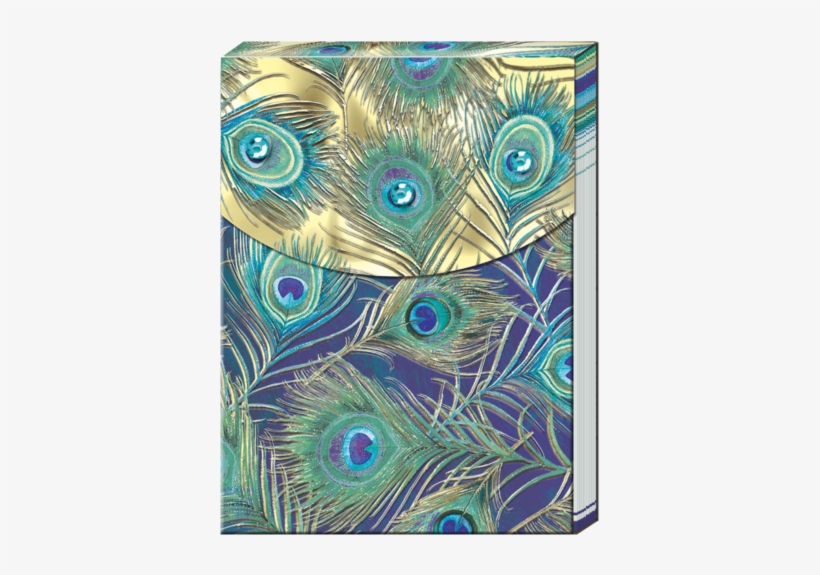 Peacock Feather Pocket Note Pad - Modern Art, transparent png #8243822