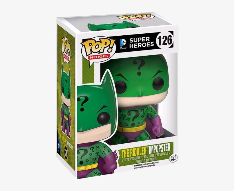 Dc Super Heroes - Riddler Impopster Funko, transparent png #8244640