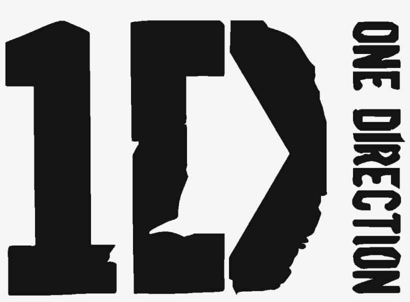 One Direction Clipart Pop Art - One Direction Logo Black And White, transparent png #8244869