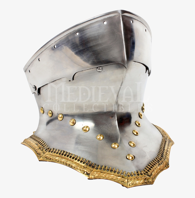 German Gothic Sallet Helmet With Bevor - Medieval Helmet, transparent png #8245681