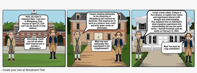 Immanuel Kant Comic Strip - Cartoon, transparent png #8245902