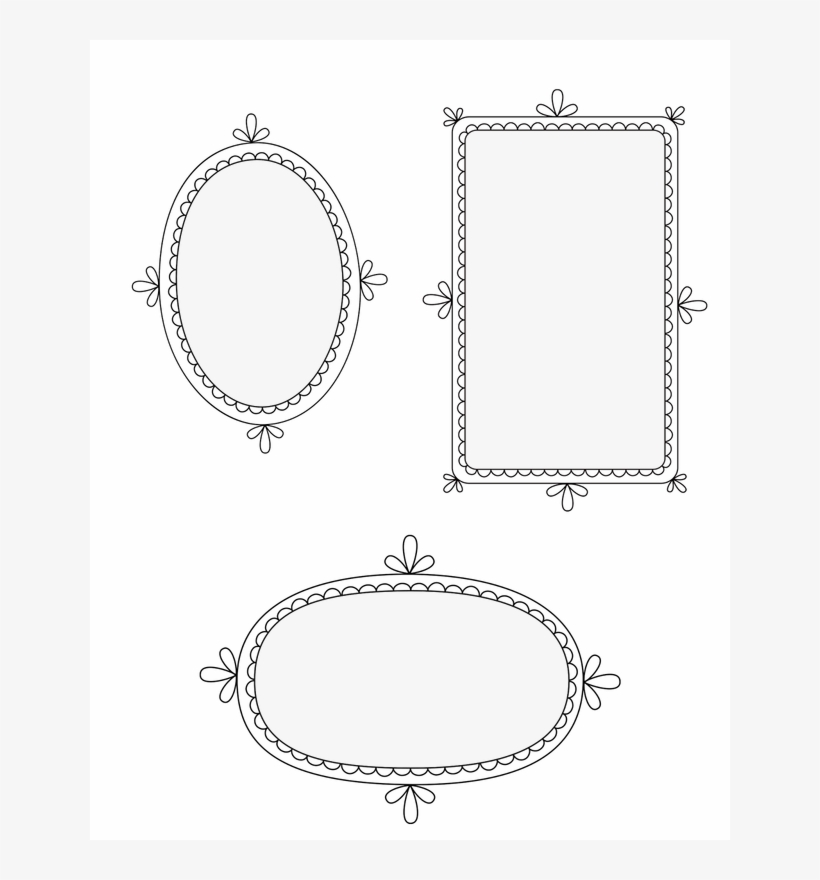 5 Free Premade Doodle Frame Storyboard/blog Board Templates - Circle, transparent png #8246100