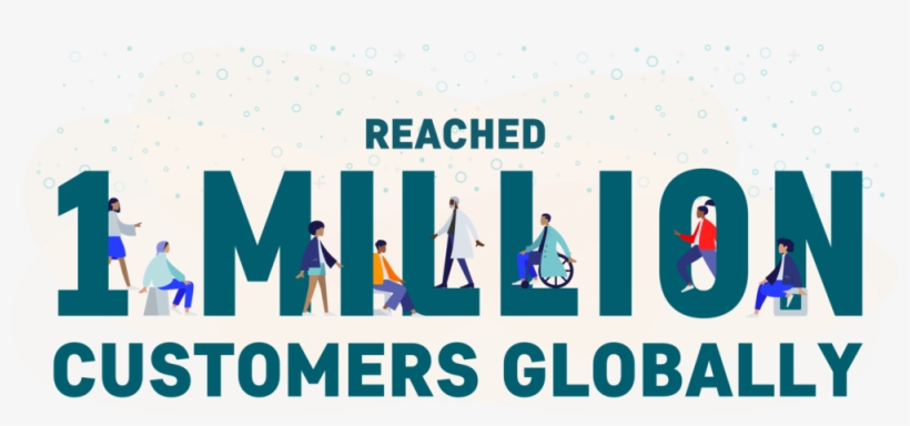 1 Million Customers - Global Warming Is A Hoax, transparent png #8247332