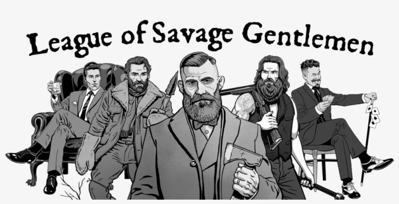 What Is The League Of Savage Gentleman - Monochrome, transparent png #8247460