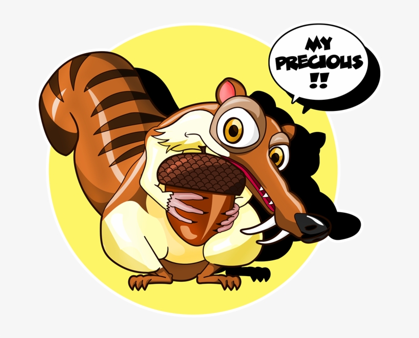Scrat And Gollum - Scrat, transparent png #8248466