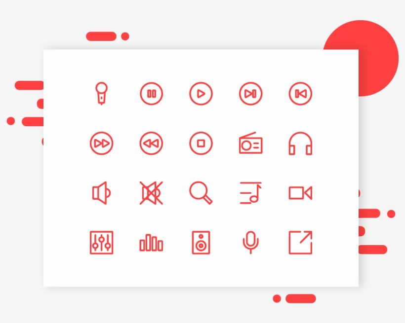 Music Icon Symbol Music Icon Outline Line Icon App - Circle, transparent png #8248527