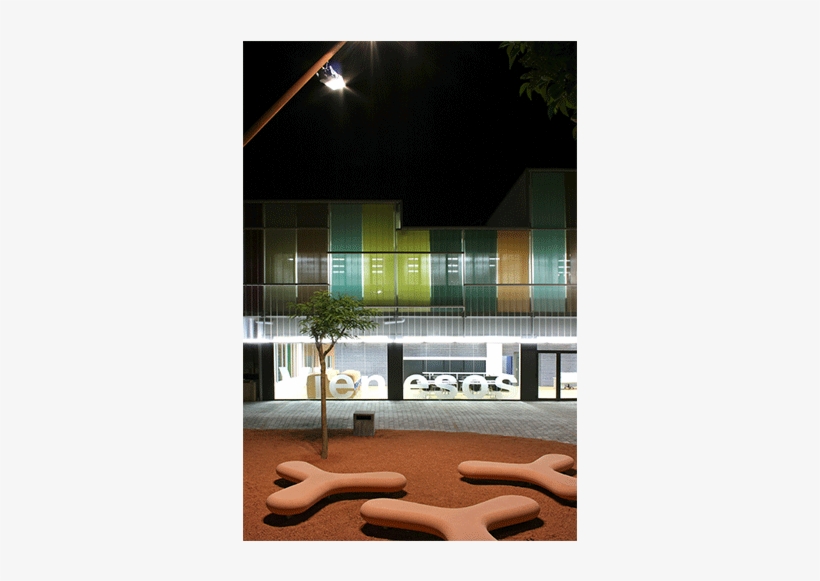 Banca Boomerang De Hormigón Rojo De Arriola&fiol En - Architecture, transparent png #8248595