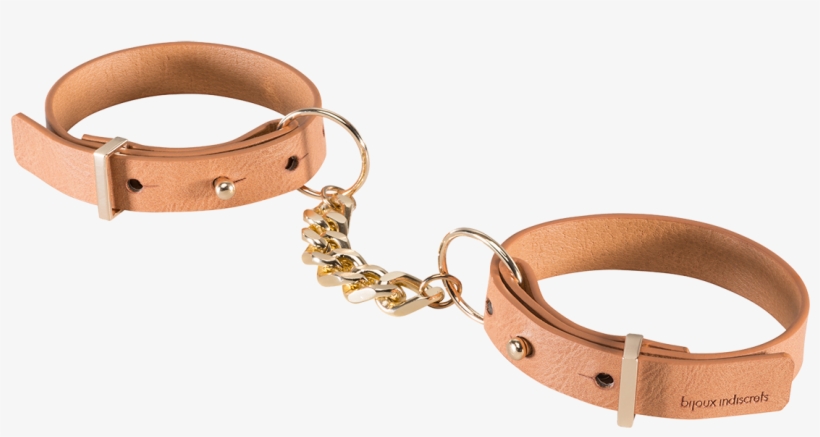 Maze Thin Leather Handcuffs Brown - Handcuffs, transparent png #8248904