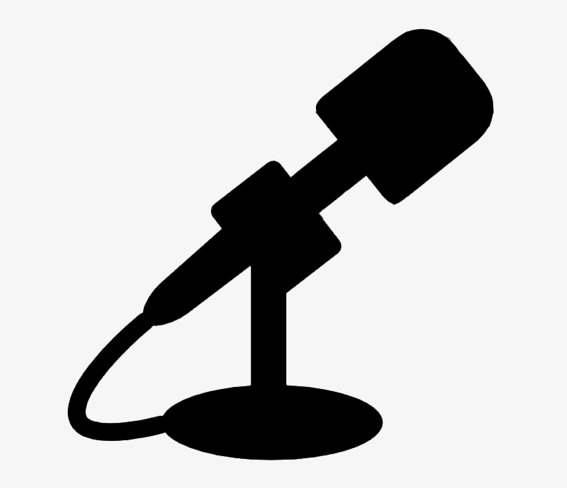 Noise Clipart Sound Recording - Microphone Silhouette, transparent png #8250047