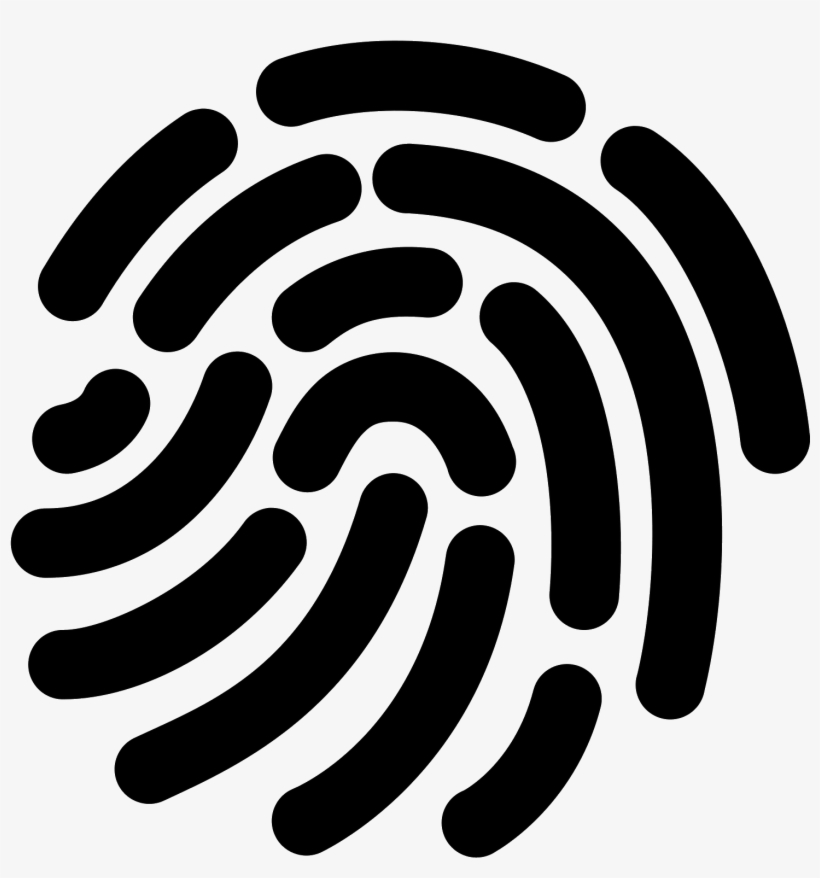 Fingerprint Filled Icon In Iphone Style - Fingerprint, transparent png #8250346
