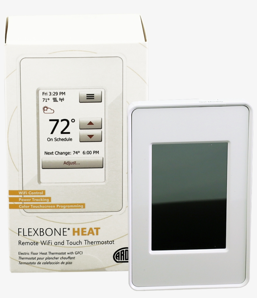 Ardex Flexbone Heat Wifi Touch Thermostat Image - Electronics, transparent png #8250385