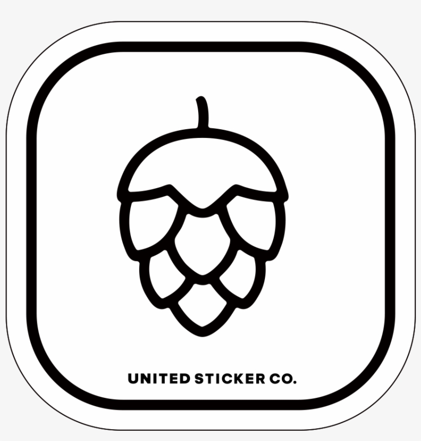 Hops Icon Badge Sticker - Beer, transparent png #8250450