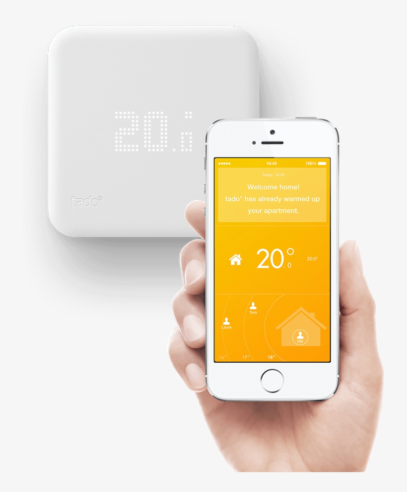 Take Control Of Your Heating With A Tadoo Smart Thermostat - Raumthermostat Über App Steuern, transparent png #8250599