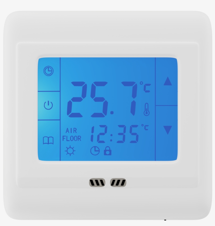 Touchscreen Thermostat 24/7 Illuminated Display - Radio Clock, transparent png #8251124
