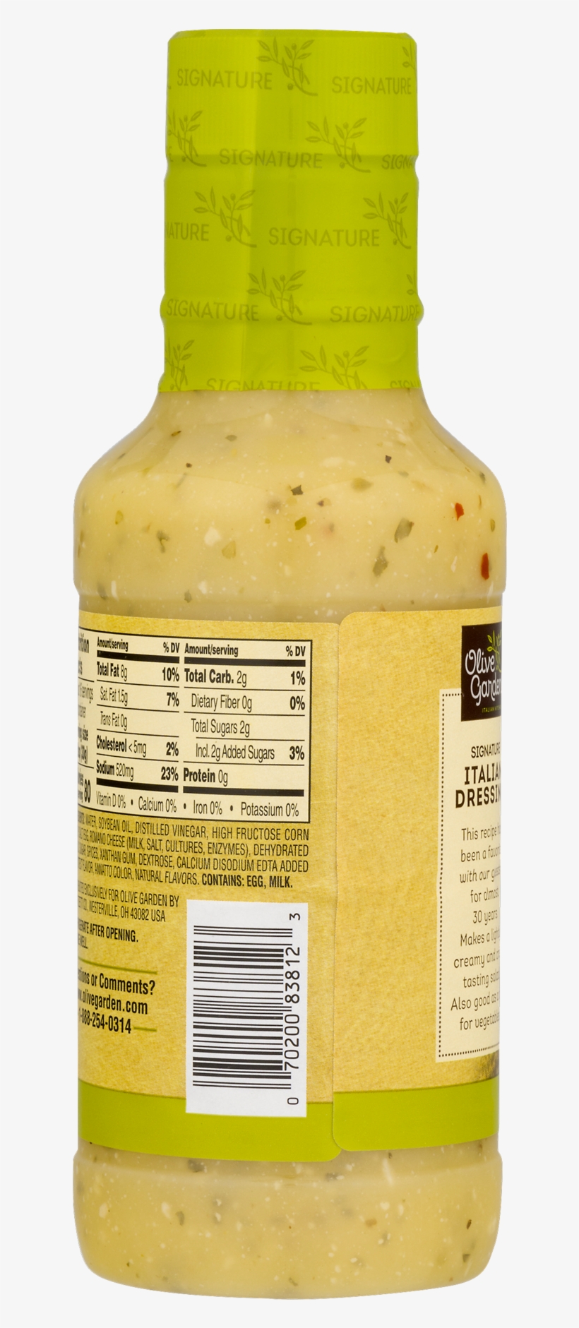 Olive Garden Dressing Carbs Free Transparent Png Download Pngkey