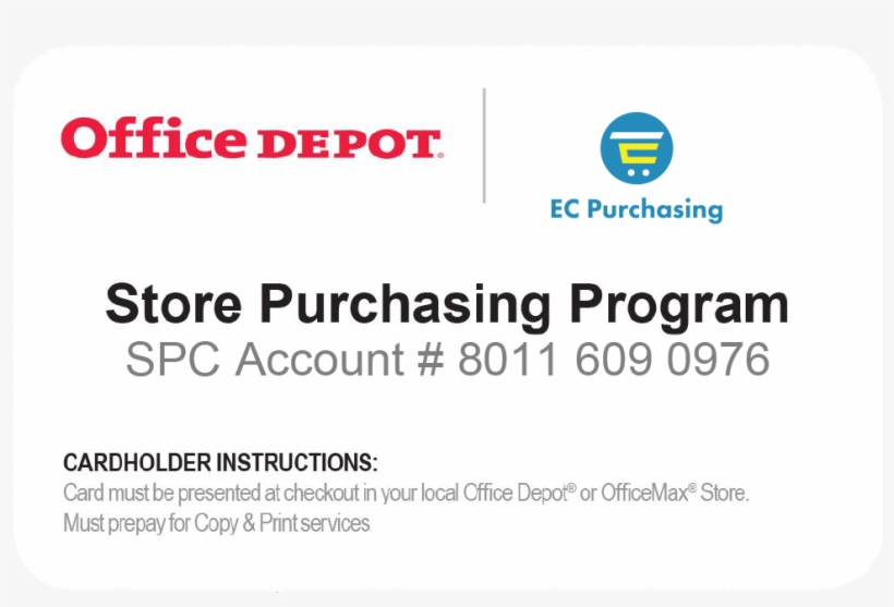 Office Depot Discount Card - Office Depot, transparent png #8251882