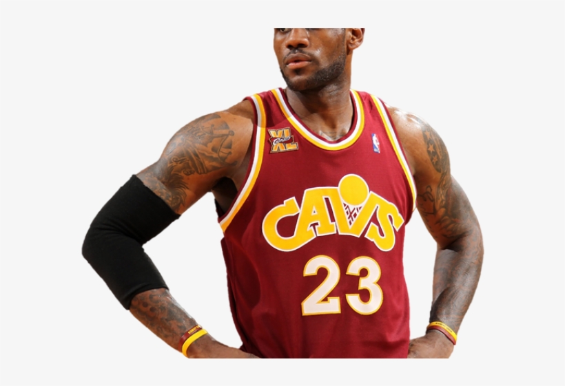 Lebron James Clipart Cavs - Wilt Chamberlain And Lebron, transparent png #8252235