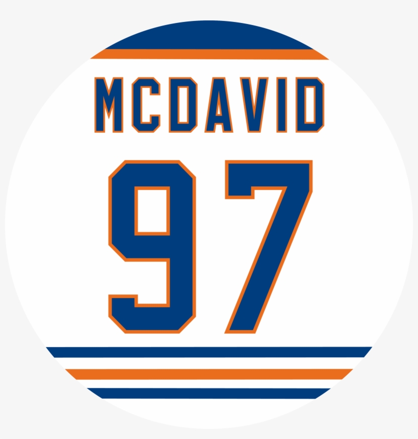 Connor Mcdavid Away Jersey By Puckstyle, transparent png #8252256