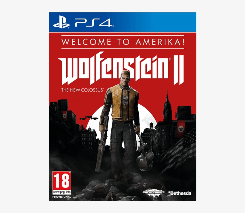 Wolfenstein 2 The New Colossus - Wolfenstein Ii Xbox One X, transparent png #8252849