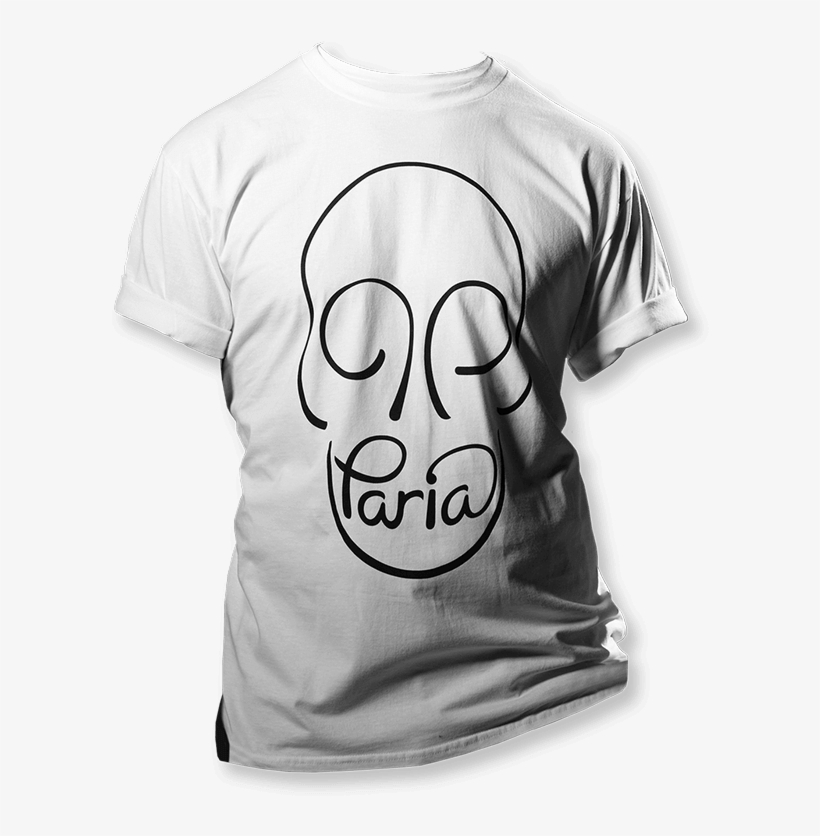 Mens Skull Face Tee - Active Shirt, transparent png #8253960