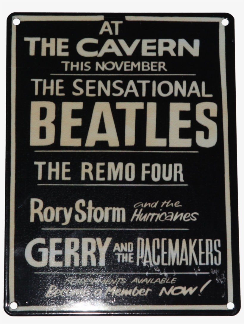 Tin 006 Blk - Beatles Cavern Club Poster, transparent png #8254730