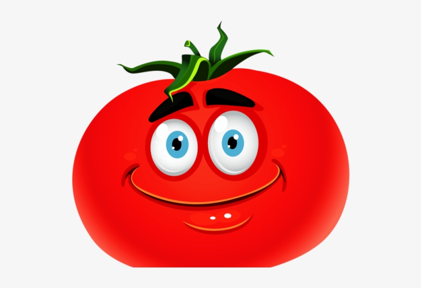 Healthy Food Clipart Tomate - Smiley Tomato, transparent png #8255162