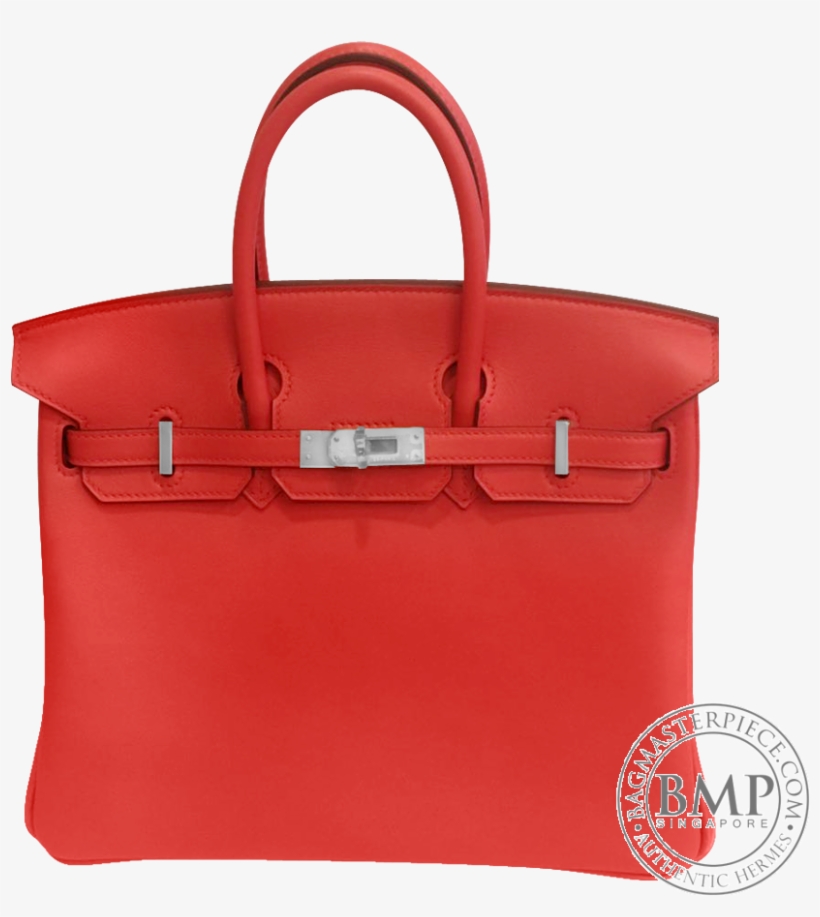 Birkin 25 Rouge Tomate Phw - Hermes Birkin, transparent png #8255826