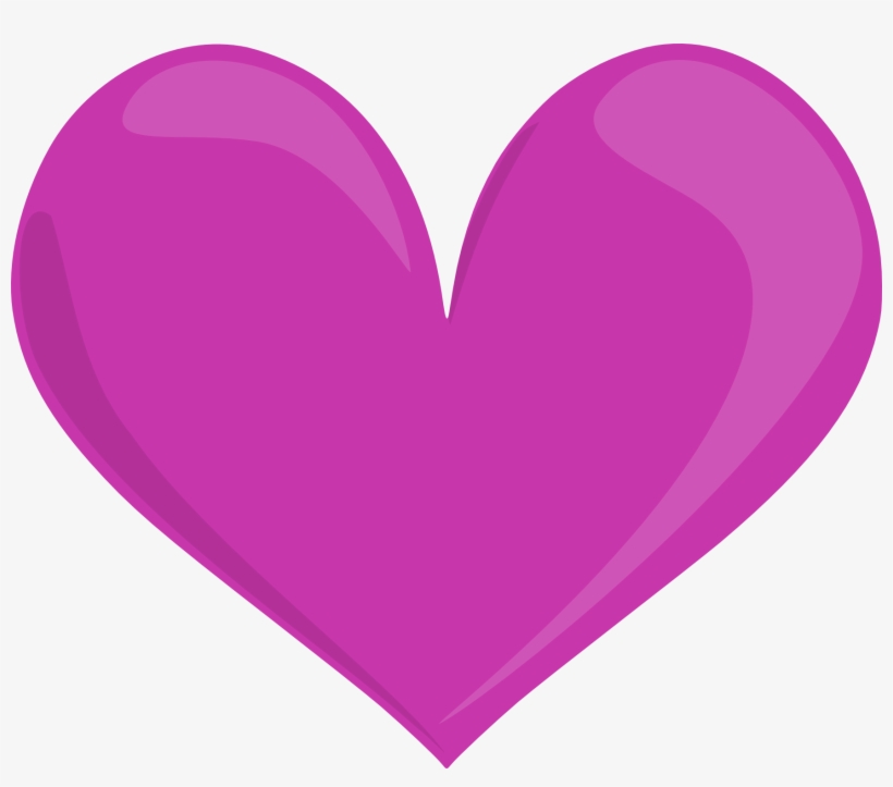 Aqua Heart Lilac Heart Orchid Heart - Purple Heart With Transparent Background, transparent png #8255923