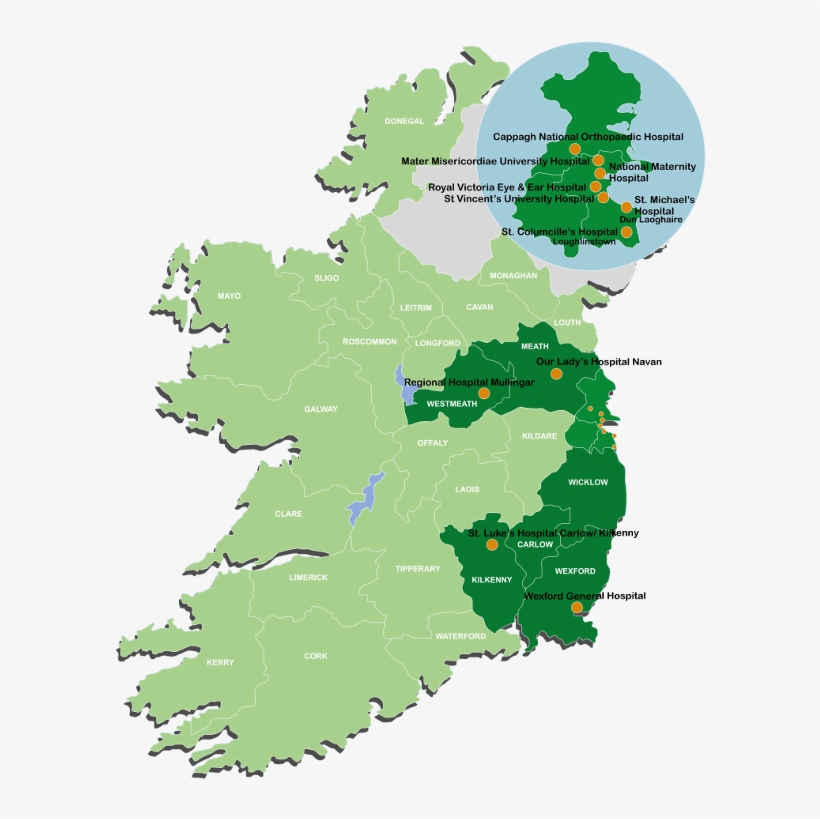 The Ireland East Hospital Group Is The Largest And - Ireland East Hospital Group, transparent png #8256929