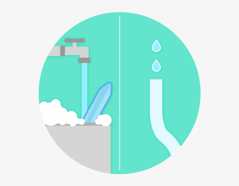 Wash Large Tube With Warm Soap & Water - Circle, transparent png #8257396