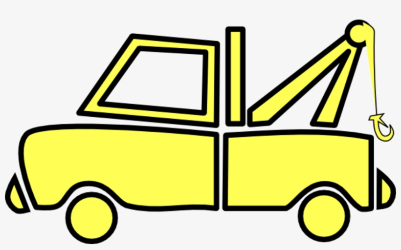 Svg Black And White Library Home Fort Worth Private - Yellow Tow Truck, transparent png #8257509