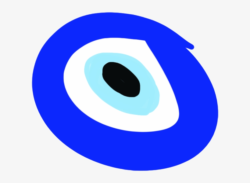Scribble Of A Nazar To Ward Off The Evil Eye - Circle, transparent png #8257583