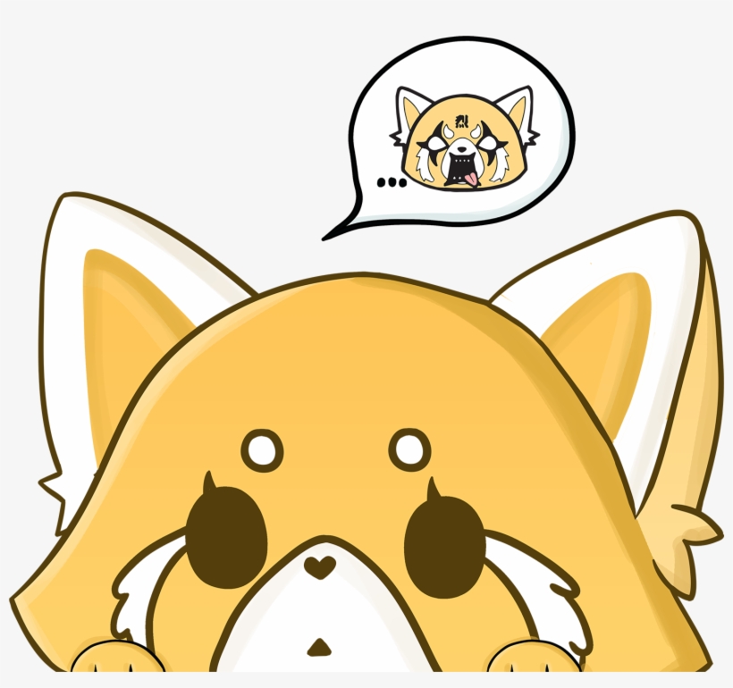 Red Panda Peeking Decal - Cartoon, transparent png #8257674
