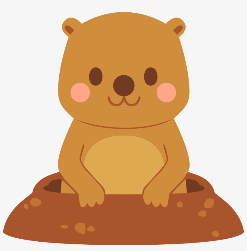 Lrc Groundhogdayfreebie Peekingout Color - Groundhog Day, transparent png #8257845