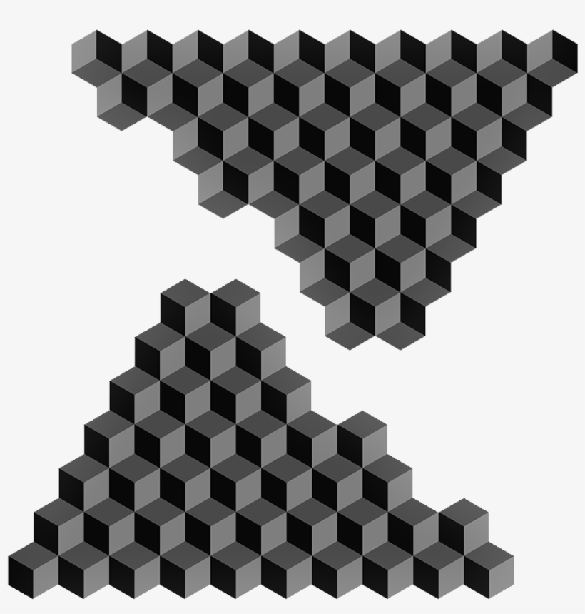 Geometric Minimal Hexels Trixels Isometric Monochrome - Router, transparent png #8257929