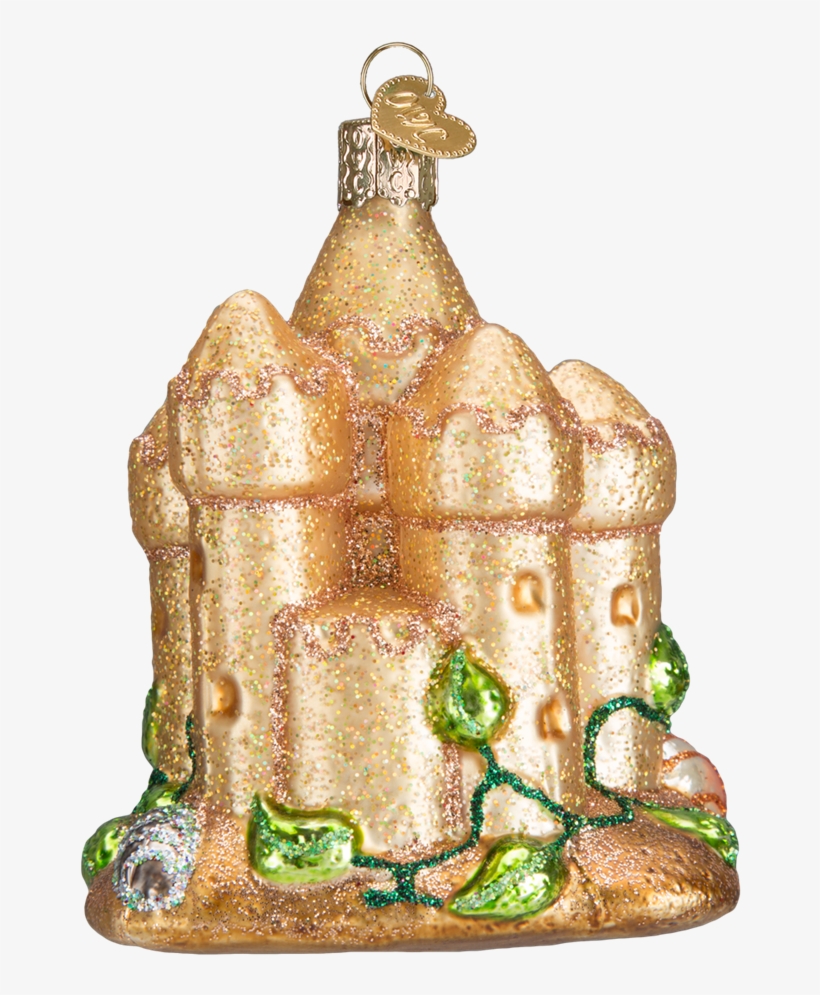 Glass Sand Castle Ornament - Figurine, transparent png #8257930