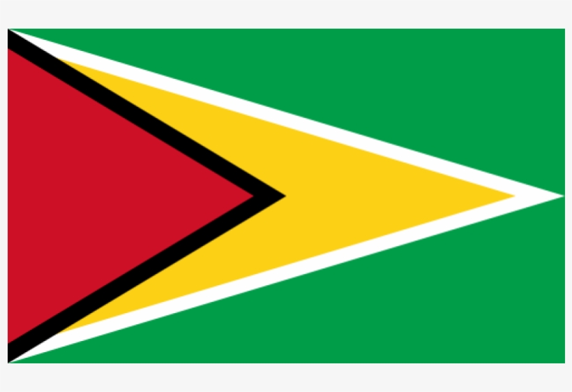 Tafelvlaggen Guyana 10x15cm - National Flag Of Guyana, transparent png #8258451