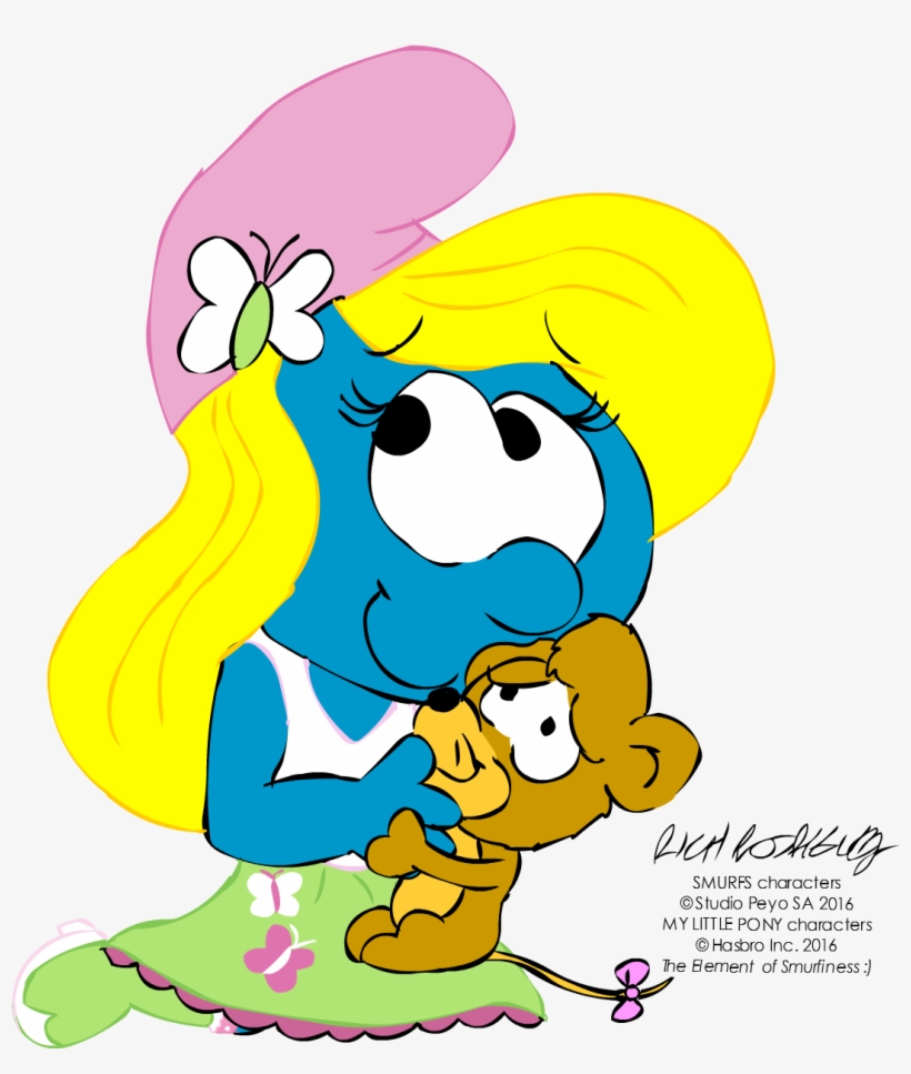Smurfs Clipart Girl - Equestria Girls Smurfs, transparent png #8259457