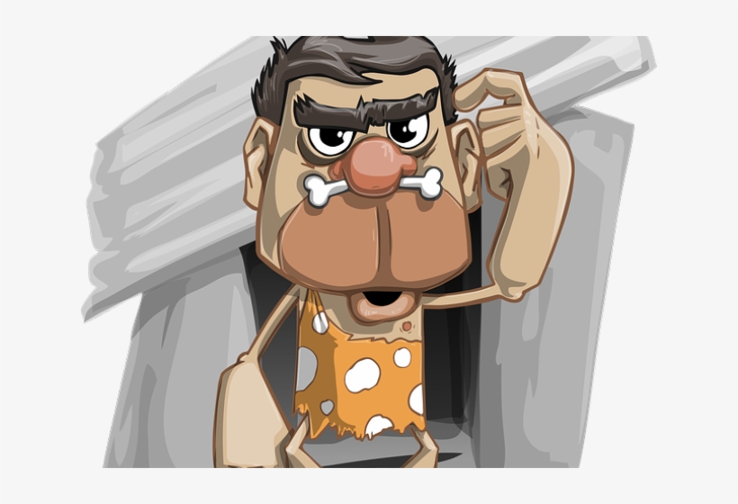 Real World Clipart Animation Png - Cartoon Caveman Transparent, transparent png #8259493