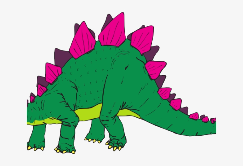 Stegosaurus Clipart Pink - Stegosaurus Dinosaur Clipart, transparent png #8259656
