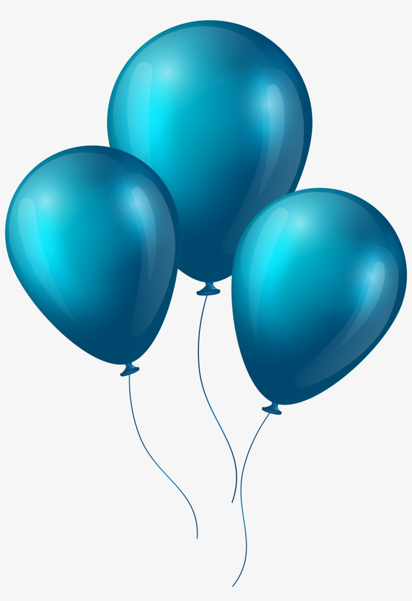 Blue Balloons Png Image - Balloons Png, transparent png #8259971