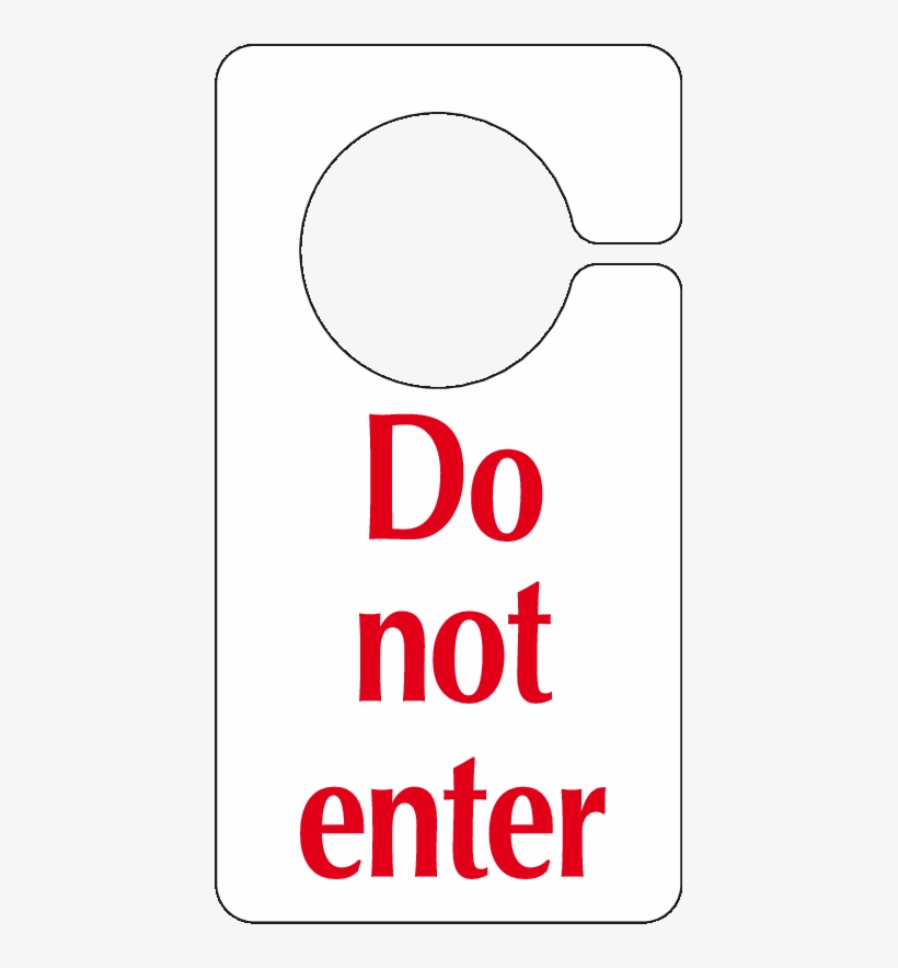 Do Not Enter Door Sign - Room Cleaning In Progress, transparent png #8259975