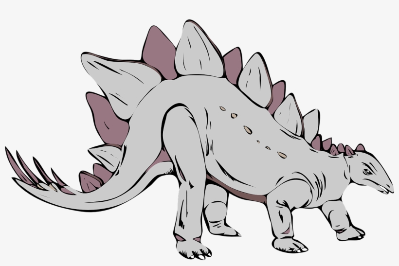 Stegosaurus Dinosaur Prehistoric - Desenhos De Animais Da Pré História, transparent png #8260276