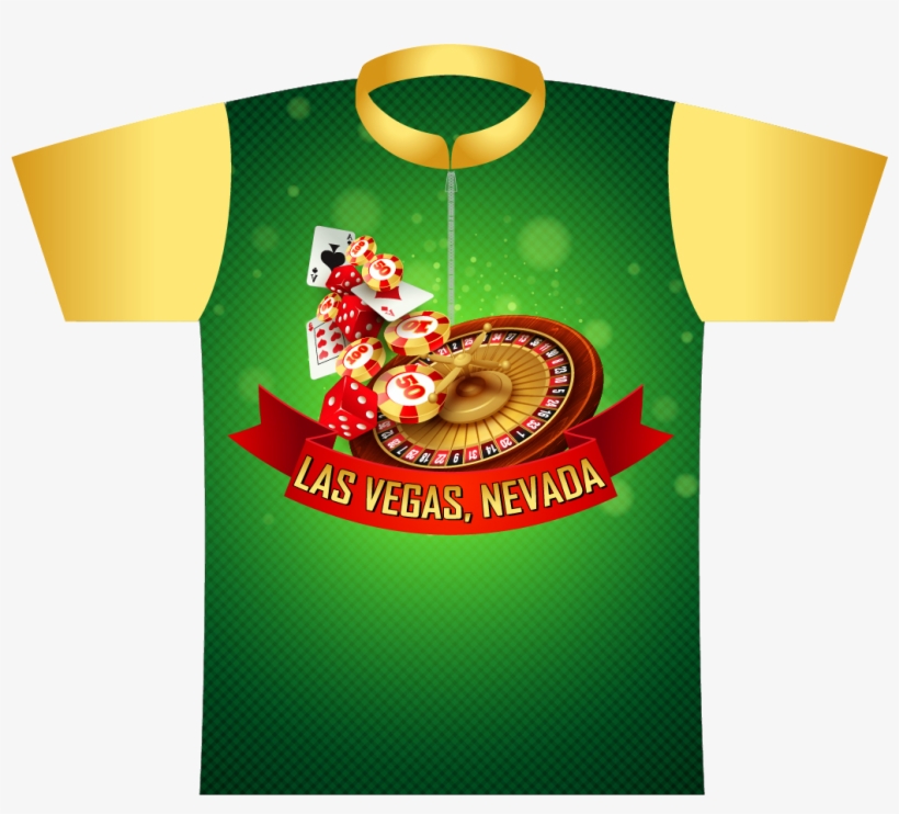 Las Vegas Roulette Gold Dye Sublimated Jersey - Illustration, transparent png #8260813