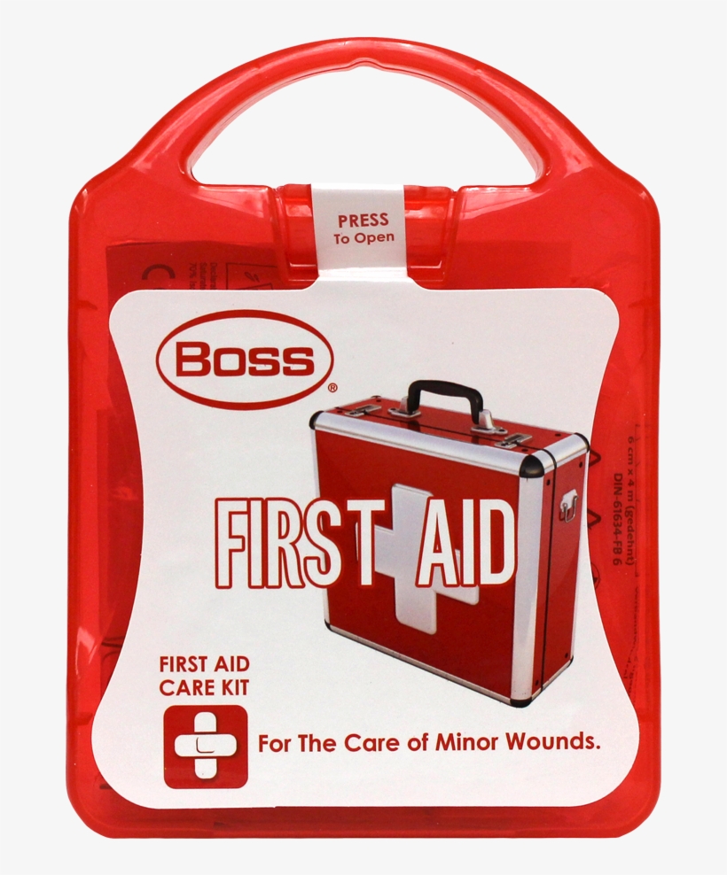 Boss® First Aid Care Kit Small First Aid Minor Wounds - Boss Gloves, transparent png #8260905
