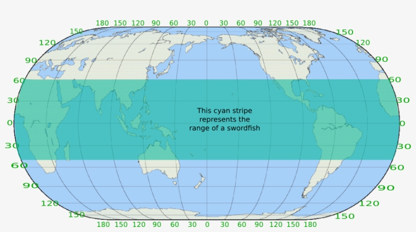 Swordfish Habitat - Atlas, transparent png #8260913