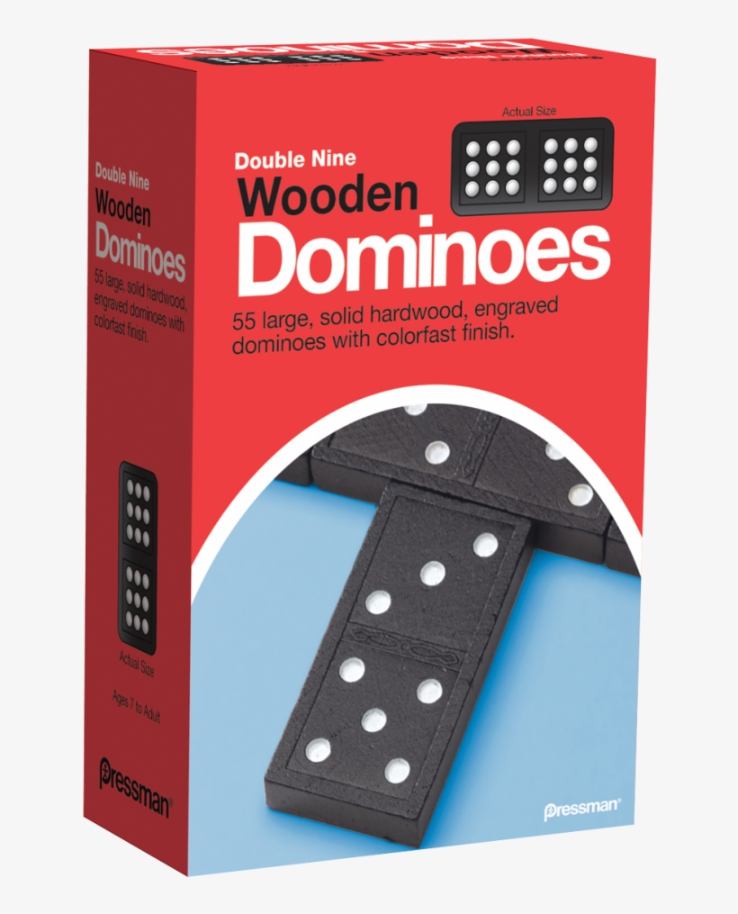 Double Nine Dominoes - Pressman Dominoes, transparent png #8261217