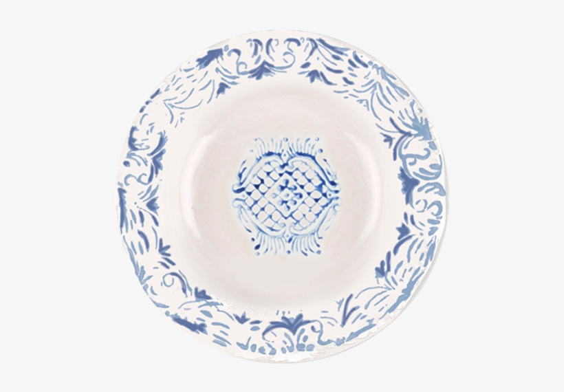 "tribal" Soup Plate - Blue And White Porcelain, transparent png #8261274